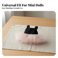 10cm Doll Outfit Tulle Skirt BJD Doll Dress Built-in Petticoat Miniature Ballet Skirt Dress for Kids Play
