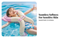 Buoyancy Vest with Seat | Double-Layer PVC Construction,  Inflatable Swim Vest with Buckles, for Pool