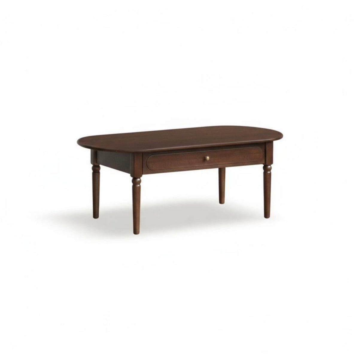 Storage Coffee Table Retro Design Household Furniture Multi-Functional Rounded Corners for Homeowners, Living Room, Lounge Area