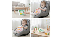 Fine Motor Double-Sided Activity Board Hands-on Busy Board with Maze Tactile Toy Sensory for Toddlers, Babies, Road Trips, Airplane