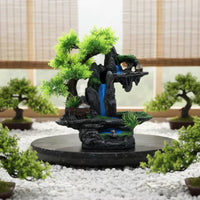 Aquatic Habitat Rockery Landscape Realistic Design Artificial Rockery with Tree Resin Mountain Decoration Aquatic Pet Habitat