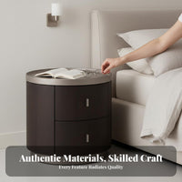 Round Cabinet with cruciform base Minimalist Design Nightstand for Entryway, Parents