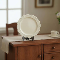 Miniature Dinner Plate Fine Craftsmanship Vintage Design Doll Plate Realistic Detailed boarder Mini Tray for Diorama