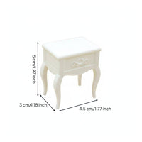 1:12 Scale Bedside Table European Design Mini Bedside Table Realistic Texture