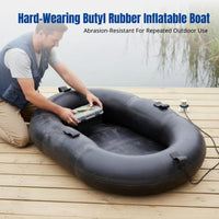 Inflatable Boat, Sturdy PVC Kayak, Raft for Fishing, Water Activities, Random Model