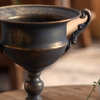 Pedestal Flower Vase Centerpiece Goblet Vase Photo Prop for Tabletop