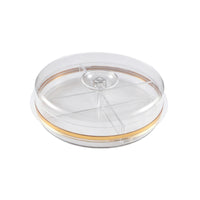 Fitted Lid Acrylic Candy Box Shallow Round Candy Box