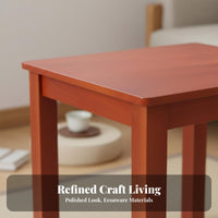 Square Wooden Tea Table Minimalist Design Square Occasional Table for Homeowners