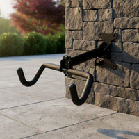 Foldable Bike Hanger with Telescopic Arm Adjustable Wall-Mounted Cycle Hanger Extendable Bike Wall Mount Heavy Duty for Apartment