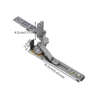 Unseen Glazing Hinge, Adjustable Aluminum Alloy, sturdy Duty, Home Office Security Installation