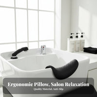 Comfortable Support Salon Shampoo Bowl Neck Rest Waterproof U-Shaped Hair Washing Pillow Ergonomic Design for Barbers, Barbershop, Spa, Home