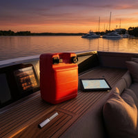 Leakproof Marine Fuel Tank with Hose Spill-Resistant Portable Fuel Tank with Hose Sturdy Rugged for Boaters, Boats