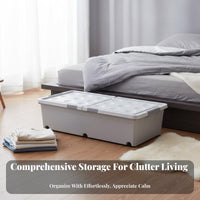 Rolling Under-Bed Container Easy to Pull away Rolling Container with Lid
