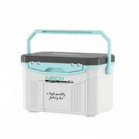 Insulated Fishing Box Leak-Resistant 18L Portable Chiller Puncture-Resistant Multi-Function Tackle Box for Anglers, Camping