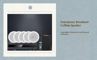 Waterproof in-ceiling PA speaker