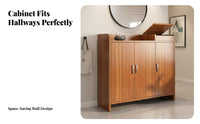 Shoe Storage Cabinet with Doors Dust-Protected Design Shoe Storage Cabinet Large Capacity for Apartment Dwellers, Homeowners, Corridor, Hallway