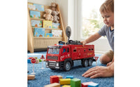 Fire Truck Toy Push-Along Fire Truck Diecast Emergency Vehicle for Young Children, Collectors, Playroom, Sandbox