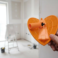 Semi-Round Sanding Holder Long Handle Corner Sanding Pad Holder Plastic Body