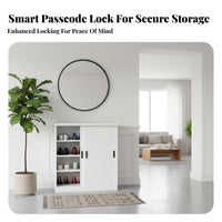 Large Capacity Multi-Door Shoe locking mechanismer code-operated locking mechanism Entryway Cabinet particleproof Storage Furniture long-lasting Construction for Apartment Dwellers, homeowners, Families, Hallway, Corridor, Living Room, Closet