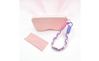 Zippered Silicone Eyeglass Pouch with Zipper Compact Eyeglass Storage Pouch with Cleaning Cloth Lightweight Glasses Case with Wrist Strap Flexible for Travelers