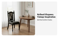 Upholstered Highrear Chair Retro Retro Design Upholstered Highrear Seat Nailhead Three-Piece Set Stain Resistant