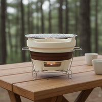 Chinese Tea Warmer Multi-Functional Traditional Briquettes Grill Multifunctional Outdoor Tea Warmer for Camping, Patio