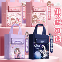 Cartoon Canvas Storage Bag for School Supplies