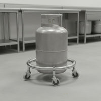 Movable Gas Cylinder Tray Stable Support Rolling Cylinder Tray Universal Wheels