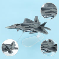 F-22 Falcon Model Stealth Die-Cast Aircraft Replica Long-Lasting for Collectors