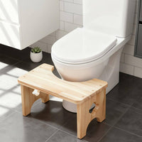 Toilet Stool Sturdy Wood Toilet Pedal Bathroom Footrest Long-Lasting Wooden Squatting Stool Easy to Clean for Children