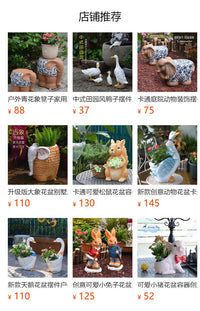 花园可爱中式小猫庭院装饰摆件花园户外阳台家居摆件幼儿园装饰