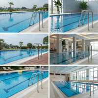 Stainless Steel Pool Ladder Polished Pool Ladder with Non-Slip Steps Resistant