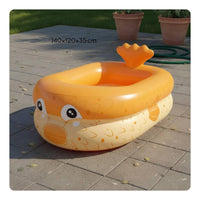 Multi-Purpose Pufferfish Inflatable Pool Portable Kids Creature Shaped Pool Eco-Friendly PVC Cartoon Aquatic Creature Inflatable Tub Anti-Slip Base for Toddlers