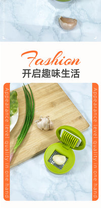 Home Mini Garlic Press Manual Pestle Garlic Mincer Kitchen Creative Garlic Box One Press Crushed Stainless Steel