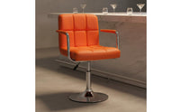 Adjustable Rotate Bar Stool Cushioned Seat Upholstered Counter Chair Modern Kitchen Island Stool Ergonomic Design for Cafe