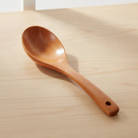 Soup Spoon Deep Bowl Wooden Spoon Long Handle Utensil for Kitchen, Dorm Rooms