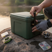 Fishing Box Accessories Set: Aluminum Alloy Rod Holder, Bait Tray, Keepnet Holder, and Umbrella Stand