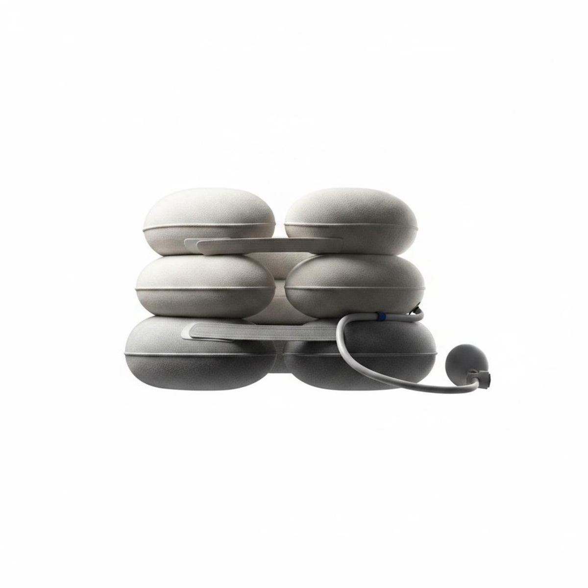 Inflatable Travel Neck Pillow Textile Cover Travel Neck Pillow Compact