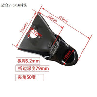 14000 LB Heavy-Duty A-Frame Trailer Coupler