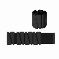 Hook-and-Loop Strap Weighted Wristband Triangular Segmented Fitness Wrist Weights Smooth Molded Finish Adjustable Wrist Weight Set Rounded Edges for Exercise, Training, Stretching