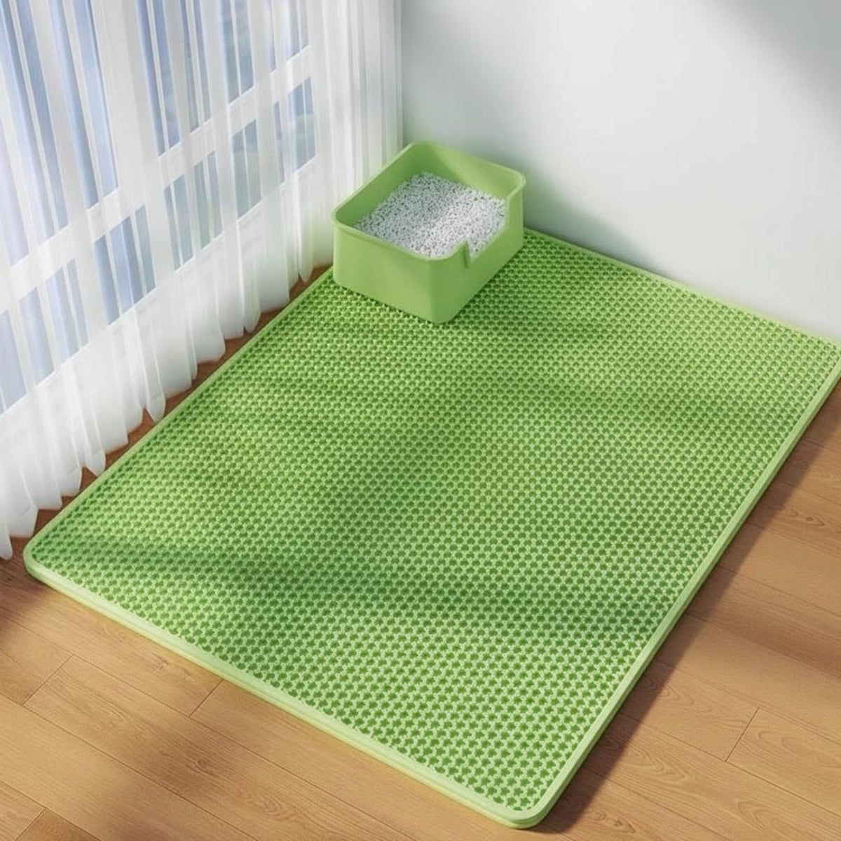 Doubletier Cat Litter Mat Waterproof Foam Antispray