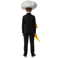 儿童闪电cos服装 带灯发光云朵头套连体衣幼儿园舞台万圣节演出服