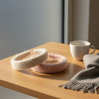 Soft Plush Headbands for Kids coral tan Brown