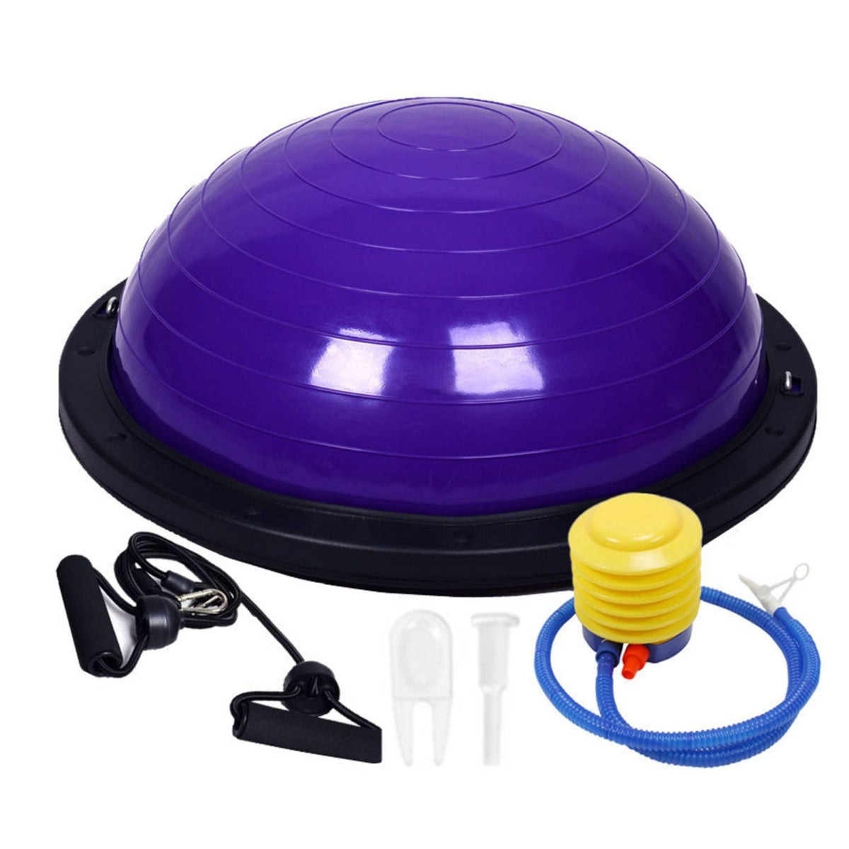 Half Balance Ball with Resistance Bands Half Ball Balance Instructor Core