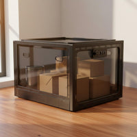 Combination Lock Box Safe Lockable Storage Box Clear Lockable Storage Bin Large Capacity Refrigerator Food Safe for Office
