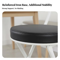 Cushioned Desk Chair Foldable Design Home Furniture Easy to Stow for Homeowners