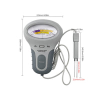 Handheld pH and Cl2 Tester with Sensor Rod Portable Pool Water Tester with Sensor Rod Manual Analog Pool Monitor Accurate for Spa Owners, Hot Tubs
