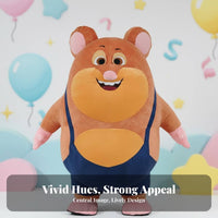 ambulatory Hamster Costume Full torso Coverage Blow-up Hamster Suit for Event Staff