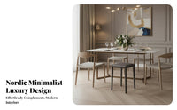 Stackable Saddle Stool Space-Saving Dining Seat Minimalist Design for Homeowners