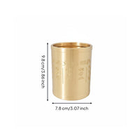 Traditional Design Engraved Brass Pen Holder Luxury Gift Desktop Accessory Heavy Duty for Calligraphers, Office